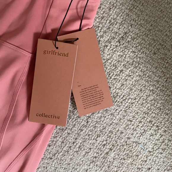 Girlfriend collective crop leggings, pink rose, L, - Picture 2 of 3